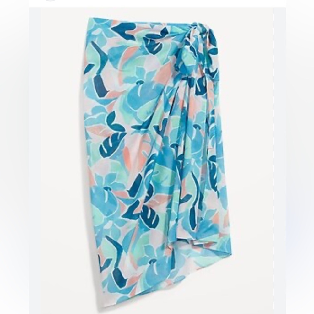 NWT Old Navy print match the family sarong swimsuit cover-up scarf xl-4x bathing